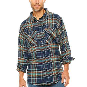 Smiths Workwear Mens Long Sleeve Relaxed Fit Flannel Shirt