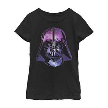 Little & Big Girls Crew Neck Star Wars Short Sleeve Graphic T-Shirt
