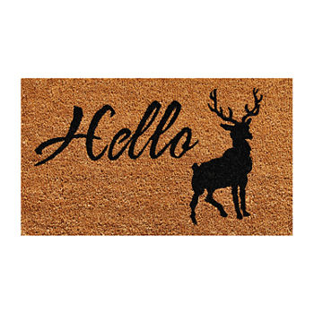 Calloway Mills Hello Elk Rectangular Outdoor Doormat