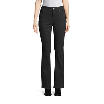St. John's Bay Womens Mid Rise Relaxed Fit Bootcut Jean