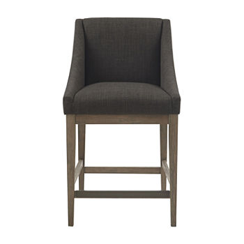 Madison Park Reed Dining Room Collection Counter Height Upholstered Bar Stool