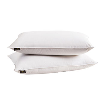 Farm To Home Organic Cotton Poly-Around White Goose Feather And Down Pillow - 2 Pack