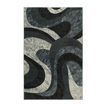 Home Dynamix Catalina Huron Abstract Loomed Rectangular Accent Rug