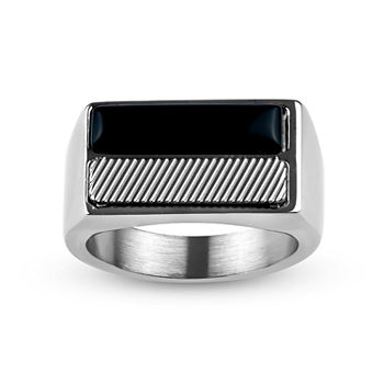 12MM Black Onyx Stainless Steel Band