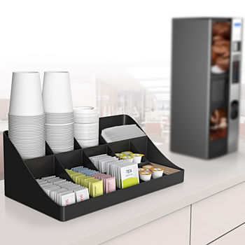 Mind Reader 13-Compartment Breakroom Coffee Condiment Organizer