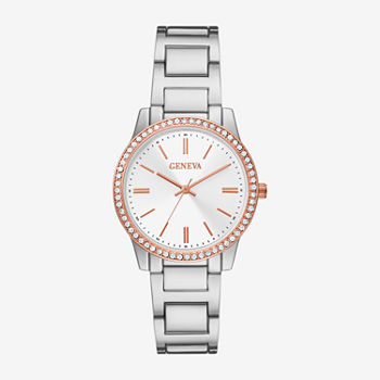 Geneva  Ladies Womens Crystal Accent Two Tone Bracelet Watch Fmdjm266