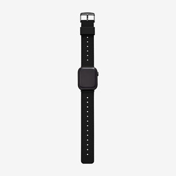 Skechers Apple Watch Compatible Unisex Adult Black Watch Band Srs1000