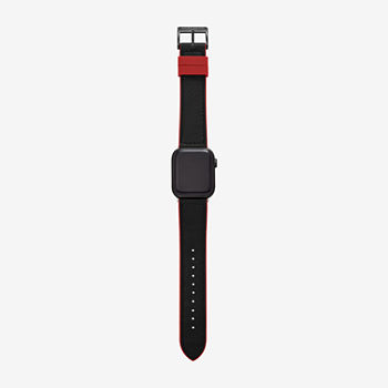 Skechers Apple Watch Compatible Unisex Adult Black Watch Band Srs1003