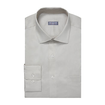 Van Heusen Tall Mens Spread Collar Long Sleeve Stretch Fabric Wrinkle Free Dress Shirt