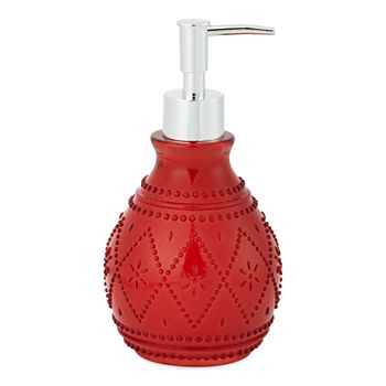 Avanti Red Ornament Soap Dispenser