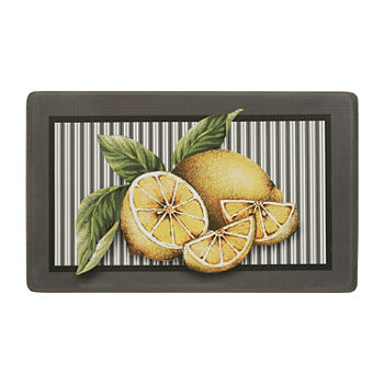 Achim Lemon Drop Anti-Fatigue Indoor Rectangular Kitchen Mat