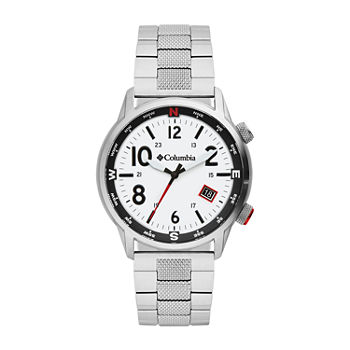 Columbia Sportswear Co. Mens Silver Tone Stainless Steel Bracelet Watch Csc01-006