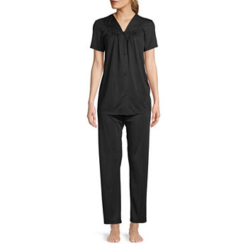 Lissome Womens Short Sleeve 2-pc. Pant Pajama Set