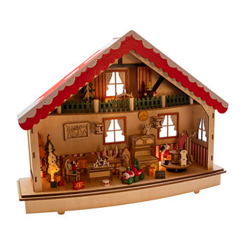 Kurt Adler 13.38-Inch Battery-Operated Musical Village Led House Christmas Figurine