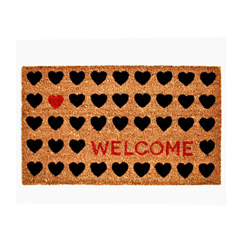 Calloway Mills Heart Welcome Outdoor Rectangular Doormat