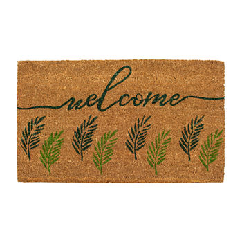 Calloway Mills Fern Welcome Rectangular Outdoor Doormat