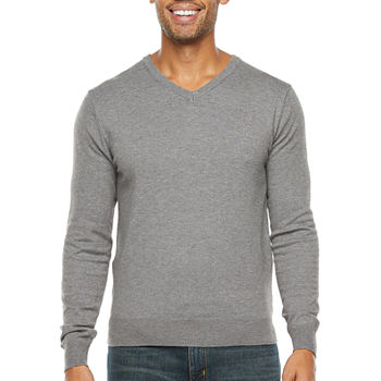 Stafford V Neck Long Sleeve Pullover Sweater