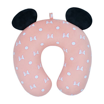 Disney Minnie Mouse Bows and Polka Dots Portable Travel Neck Pillow