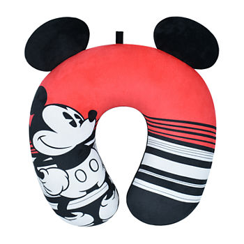 Disney Mickey Mouse Ears Striped Portable Travel Neck Pillow