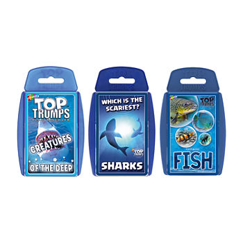 Top Trumps Usa Inc. Bundle Card Game Bundle - Sea Life (Creatures Of The Deep; Sharks; Freshwater Fish)