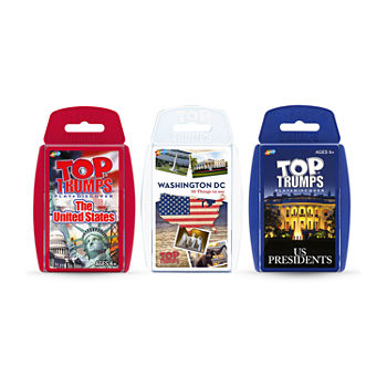 Top Trumps Usa Inc. Card Game Bundle - Red, White & Blue (The United States, Washington Dc, US Presidents)