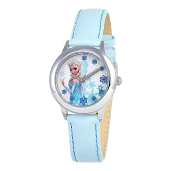Disney Frozen Snow Queen Elsa Blue Strap Watch