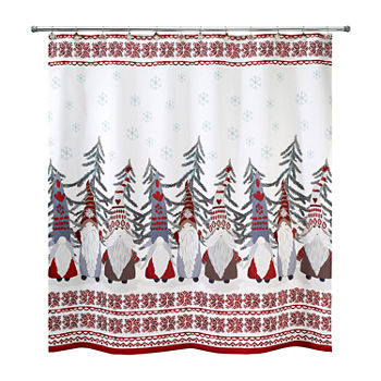 Avanti Christmas Gnome Shower Curtain