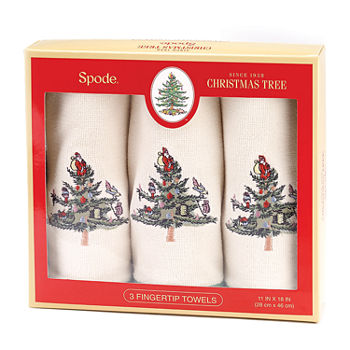 Avanti Spode Christmas Tree Box Set 3-pc. Fingertip Towel