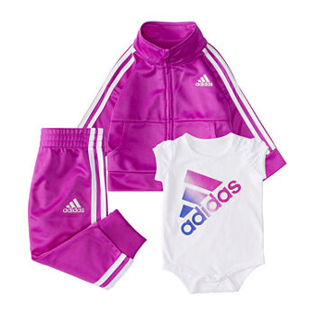 adidas Baby Girls 3-pc. Track Suit