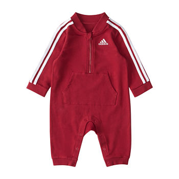 adidas Baby Boys Long Sleeve Embroidered Jumpsuit