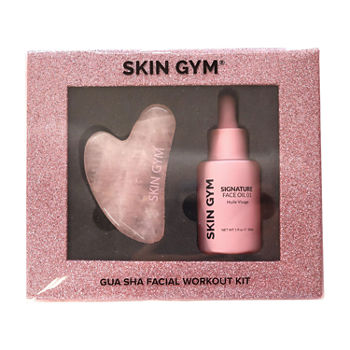 Skin Gym Rose Quartz Gua Sha Facial Workout Kit