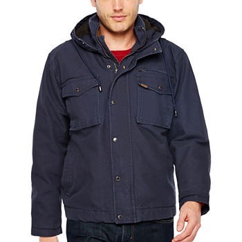 Smith's Workwear Sherpa-Lined Duck-Cotton Work Jacket
