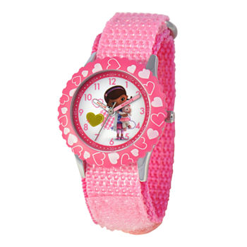 Disney Doc McStuffins Kids Time Teacher Pink Strap Watch
