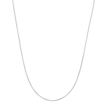 Sterling Silver 22 Inch Semisolid Box Chain Necklace