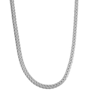 14K Gold Over Silver 18 Inch Semisolid Chain Necklace