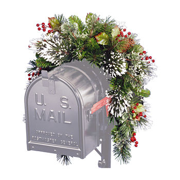 National Tree Co. 36" Wintry Pine Mailbox Swag Christmas Garland