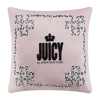 Juicy By Juicy Couture Clara Square Throw Pillow