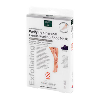 Earth Therapeutics Charcoal Gentle Peeling Foot Mask