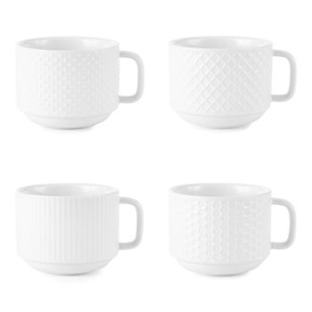 Home Expressions Porcelain 4-pc. Coffee Mug