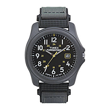 Timex® Expedition® Camper Mens Gray Nylon Strap Watch T425719J