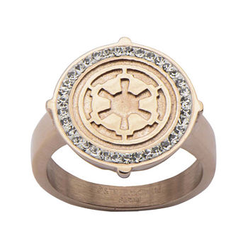 Star Wars® Rose Gold Ion-Plated Stainless Steel Galactic Empire Ring