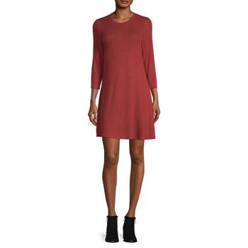by&by Juniors 3/4 Sleeve Sweater Dress