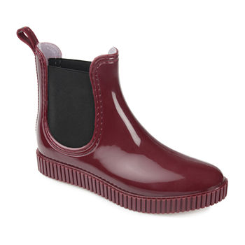 Journee Collection Womens Drip Block Heel Rain Boots