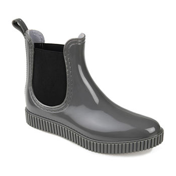 Journee Collection Womens Drip Block Heel Rain Boots