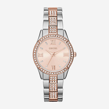 Womens Crystal-Accent Bracelet Watch