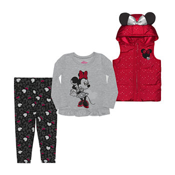 Disney Toddler Girls 3-pc. Mickey and Friends Minnie Mouse Legging Set