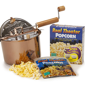 Wabash Valley Farms Copper Plated Whirley Pop Plus 2-pc. Popcorn