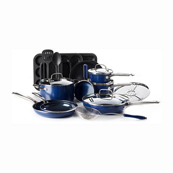 As Seen On TV Blue Diamond  Infused 20-pc. Aluminum Non-Stick Cookware Set