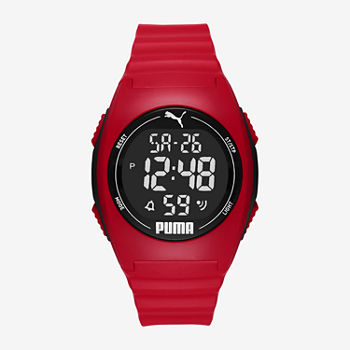 Puma Mens Digital Red Strap Watch P6014