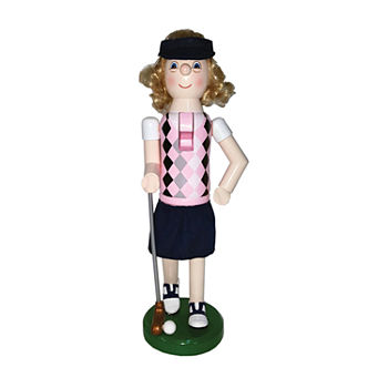14" Lady Golfer " Christmas Nutcracker